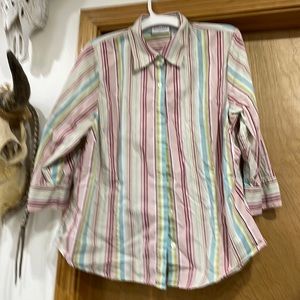 Woman’s 20W Villager from Liz Claiborne 3/4 Sleeve Semi-Fitted Blouse